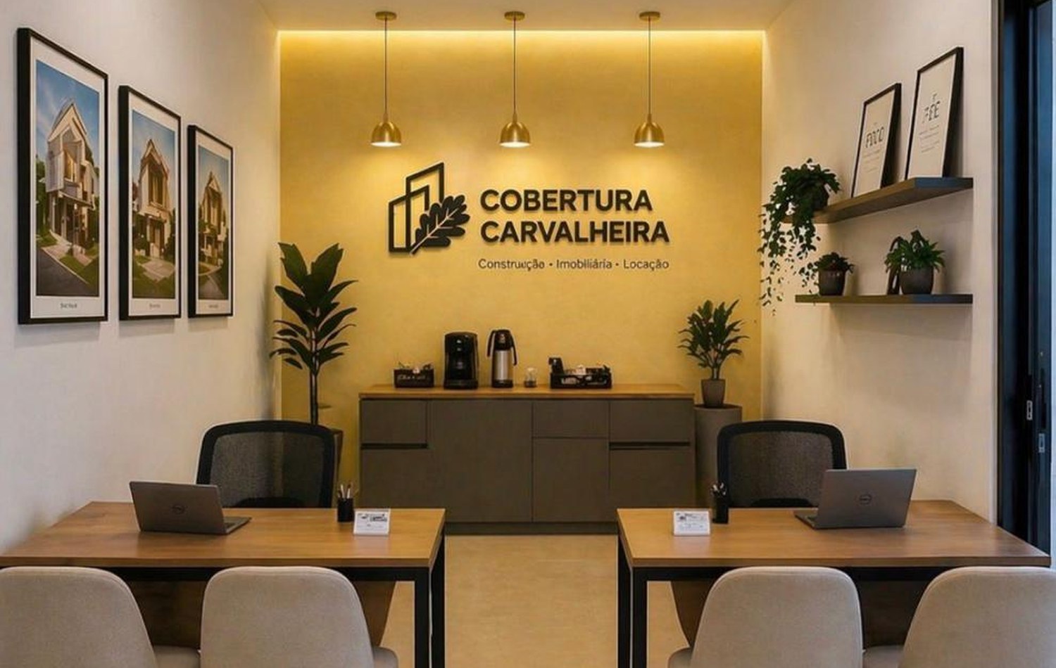 Ambiente de atendimento da imobiliária Cobertura Carvalheira em Vila de Cava